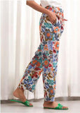 Straight Trouser / Pants Multi Floral