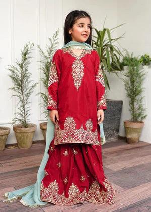 Red Eid Gharara Kids