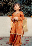 Rust Gharara 3pc kids