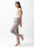 Straight Trouser / Pants Yellow Check