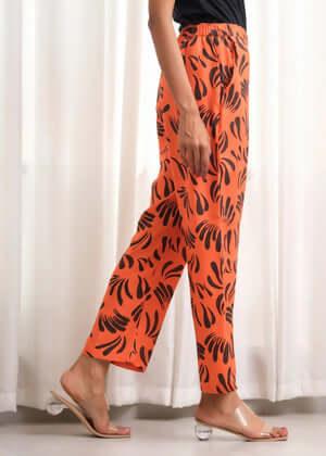 Straight Trouser / Pants Orange