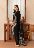 Dur-e-fishan Embroidered 3pcs -black